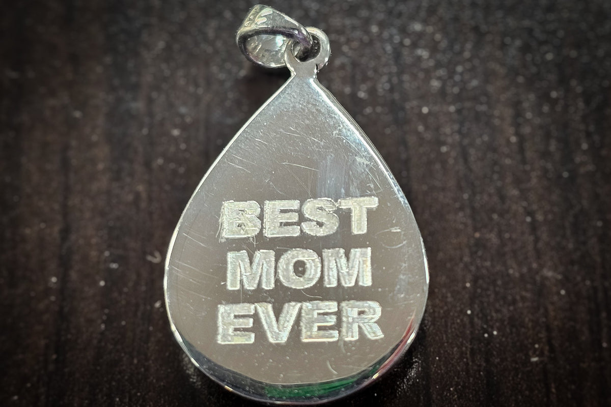 cremation jewelry pear drop pendant with opal